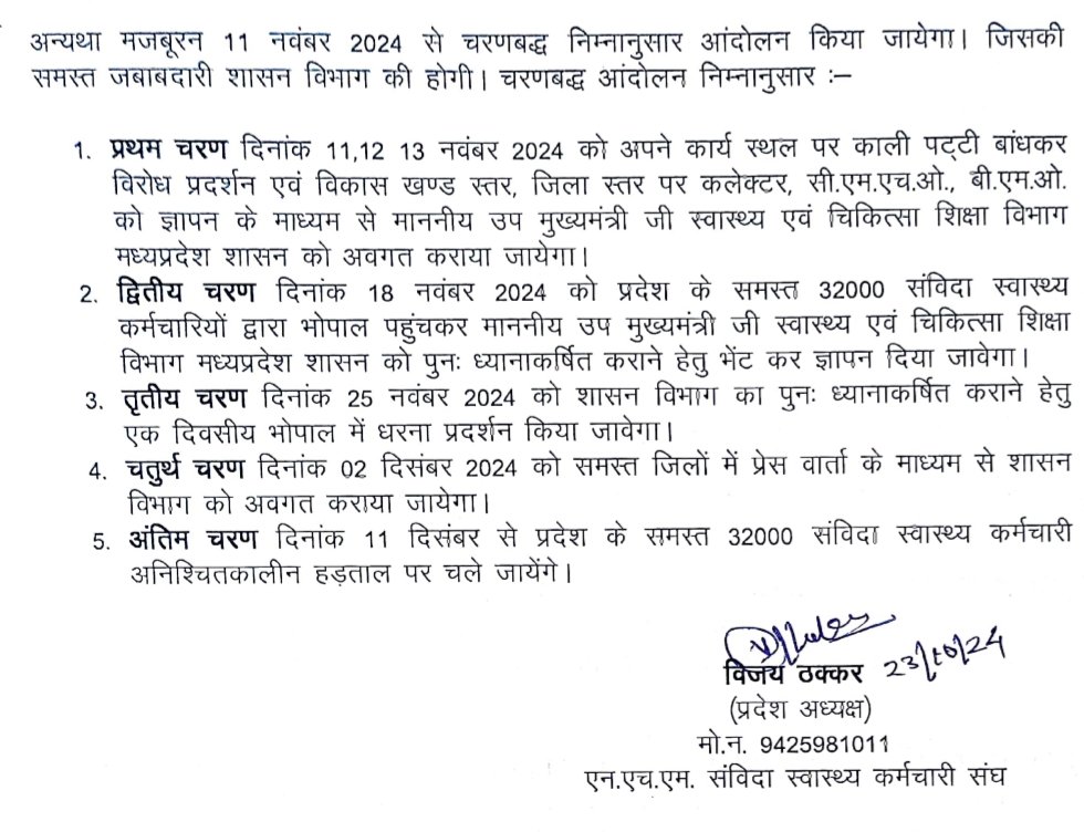 Jitjain145's tweet photo. @Rahulkumarshri @rshuklabjp @DrMohanYadav51 @healthminmp @ZeeNewsEnglish @aajtak @abplive @Samvida_Kranti @tularam_kapse कब तक सहे हम शोषण

@DrMohanYadav51 एवं @rshuklabjp से 32 हजार #NHM_संविदा_स्वास्थ्य_परिवार का निवेदन
#NHM_MP में :-
* #संविदा_नीति_2023 पूर्ण रूप से लागु की जाये
* ग्रेड पे विसंगती दूर की जाये
* निष्काषित,आउटसोर्स को वापस लिया जाये
@JagdishDevdaBJP
@jitupatwari
@ZeeMPCG
@News18MP https://t.co/HAJZy43f0x