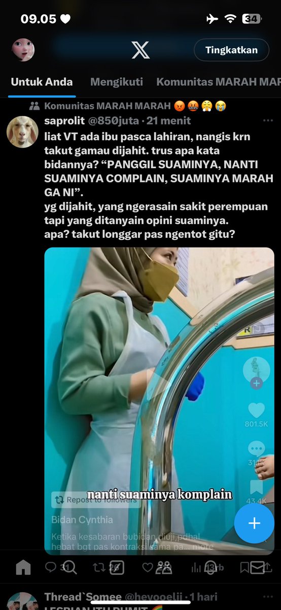 lopadddq's tweet photo. kenapa dihapus? Yang nanggung resiko infeksi dll SIAPA!!! kalo ga minta persetujuan suaminya bikin opini tolol ke kambing saprolit https://t.co/UX89ZhQbec