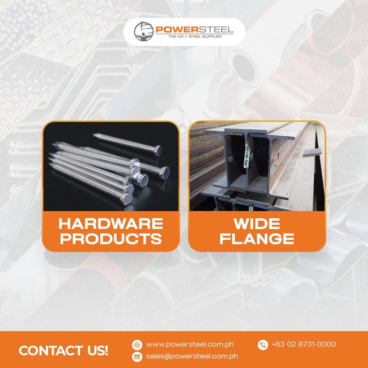 Powersteel premium steel products are designed to meet the highest standards, ensuring your builds are strong and durable. 

Click here powersteel.com.ph/steel-products/ to browse our wide range of steel products and choose us as your trusted partner in construction!  
#Powersteel