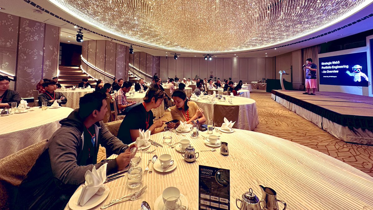 cryptohiveacad's tweet image. Founders Jimmy and Sayyid attending Bitcoin IMPACT co organised by ICP Hub SG and WGPX. Great food, great speakers and great location. #WGPX #ICPHubSG #Cryptohive #cryptohiveacademy #bitcoinimpact #bitcoinimpact2024