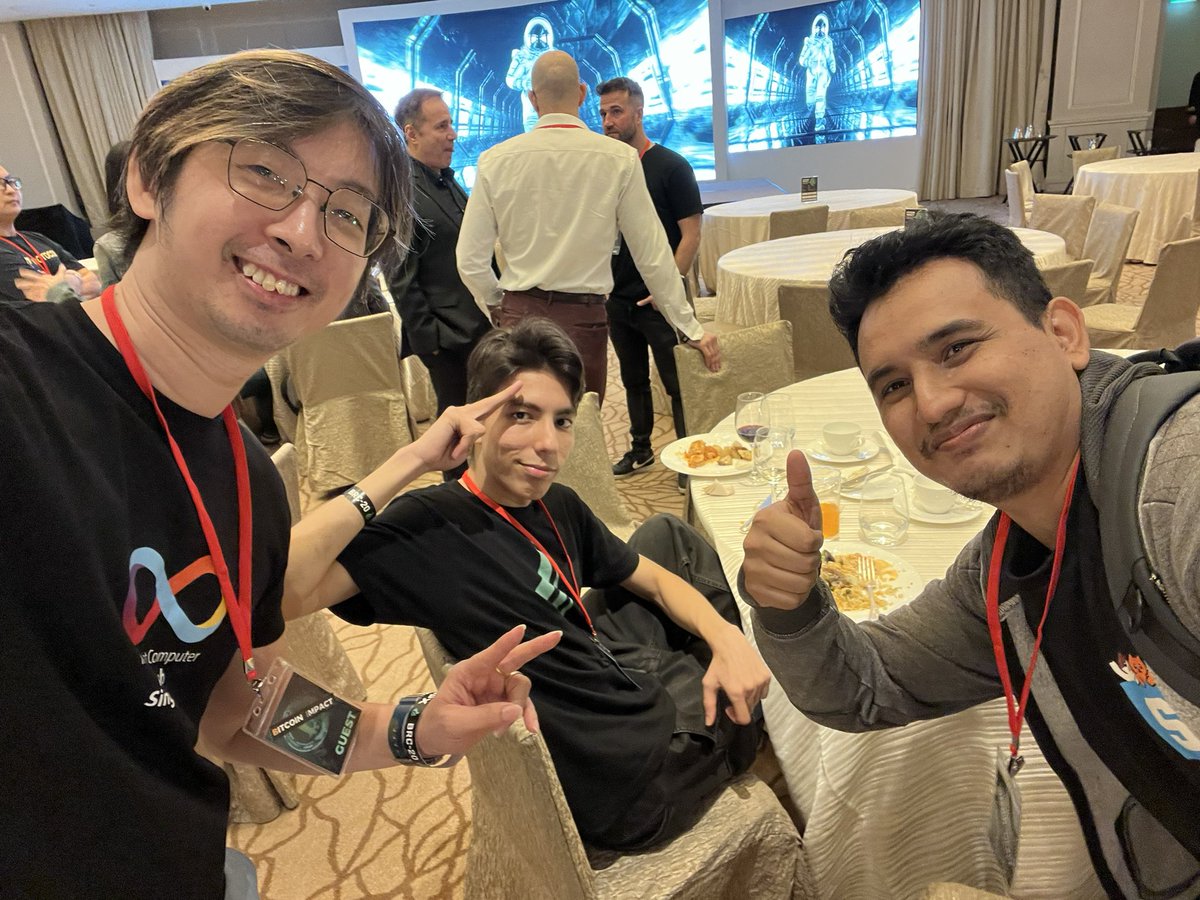cryptohiveacad's tweet image. Founders Jimmy and Sayyid attending Bitcoin IMPACT co organised by ICP Hub SG and WGPX. Great food, great speakers and great location. #WGPX #ICPHubSG #Cryptohive #cryptohiveacademy #bitcoinimpact #bitcoinimpact2024