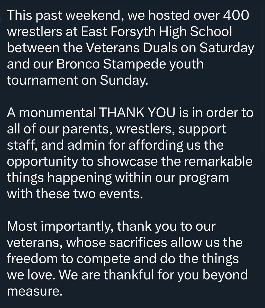 WrestleEast's tweet photo. πΊπΈπΊπΈπΊπΈ
#VeteransDay #OneEast https://t.co/cc80yzAPwL