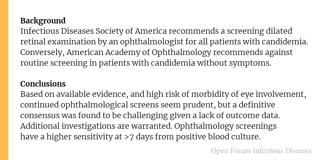 Do patients with candidemia need an ophthalmologic examination?

✅ Just Accepted
🔗 bit.ly/3CneaqY