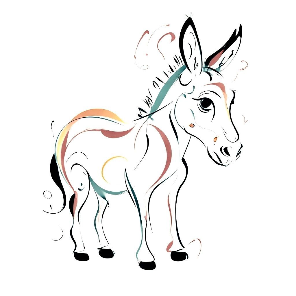 mscravata's tweet photo. Donkey’s Resilience. Visit https://t.co/MWt78Be1Cg Donkeys, known for resilience and hard work, inspire us to persevere through challenges. #donkeyresilience #stronginart #contemporarycreatures #minimalwhimsy #animalillustrations #staysteady https://t.co/7voEjd4McZ