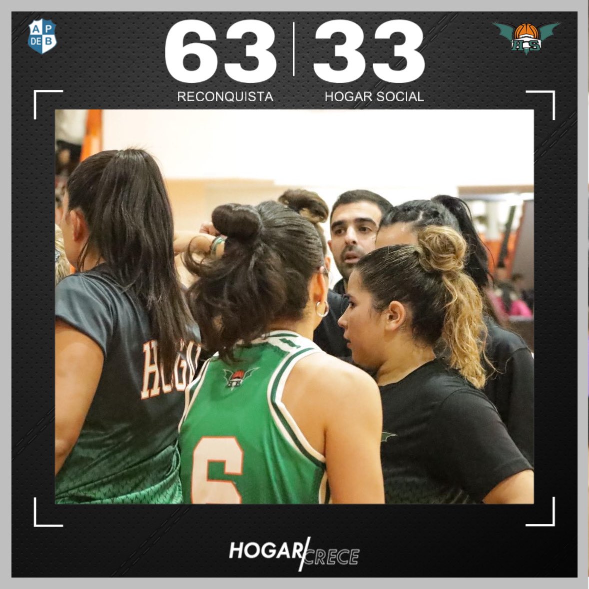 🏀 TORNEO CLAUSURA LA PLATA CIUDAD CAPITAL 

🏆 Semifinal - Juego 1

RECONQUISTA 63 - HOGAR SOCIA 33 (Serie 1-0)

#HogarCrece