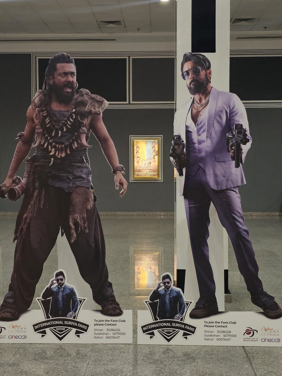 JunaidJawad00's tweet photo. #QatarSfc is Ready to Welcome Our King π #Kanguva π₯΅π₯
All ready Night Shows Are Almost full,Late Night Shows Added π«ππ₯΅π₯
#KanguvaFromNov14 #KanguvaTrailer2
@AbGeorge_ @Suriya_offl @KSF_Offl @Hari_Socialist https://t.co/jvzwTZM2vz