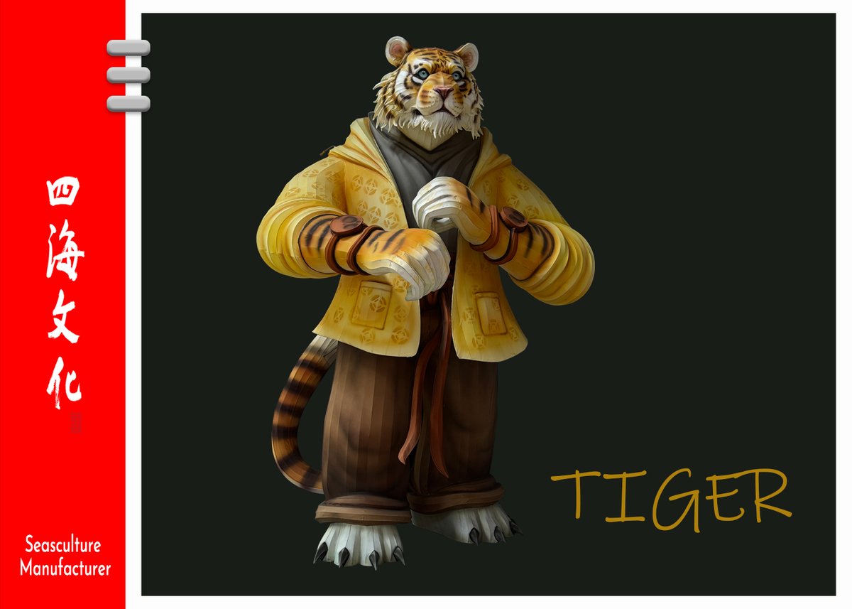 Discover our chic Chinese Zodiac series! Next up: a tiger lantern dressed in human attire and gloves, exuding urban sophistication. #LanternFestival #UrbanChic #DesignInspiration #halloween #halloweendecor #ChineseZodiac #DesignInspiration #Zodiactiger  #cartoontiger