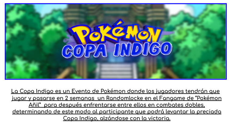 ¿Aún no sabes lo que es la Copa Índigo? Pues aquí abajo te explicamos mucho mejor en que consistirá este  Gran Evento.