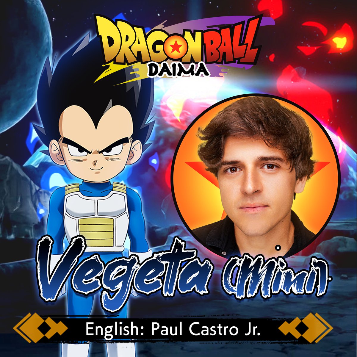 PaulCastroJr's tweet image. A dream come true. I voice Vegeta (mini) in Dragon Ball DAIMA!!!
Dragon Ball is the definitive reason I pursued voice acting. To be able to lend my voice to a character that deeply inspired me through times of struggle or doubt — and to join the legacy of the phenomenal…
