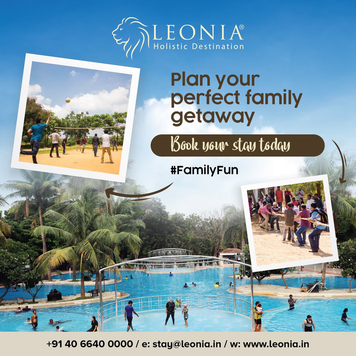 Create lasting memories with a family staycation at Leonia Resorts. From fun-filled activities to delightful dining, there’s something for everyone.Plan your perfect family getaway. Book your stay today.

#FamilyGetaway #LeoniaResorts #Staycation #FamilyFun #MemorableMoments