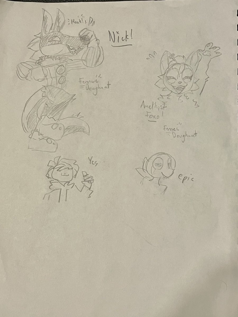 Fennec_doughnut's tweet photo. @BroadwayTheCat Saturday and Sunday’s free sketches!

(And Wagzy’s cute little art :3) https://t.co/7kCM4RlGxy