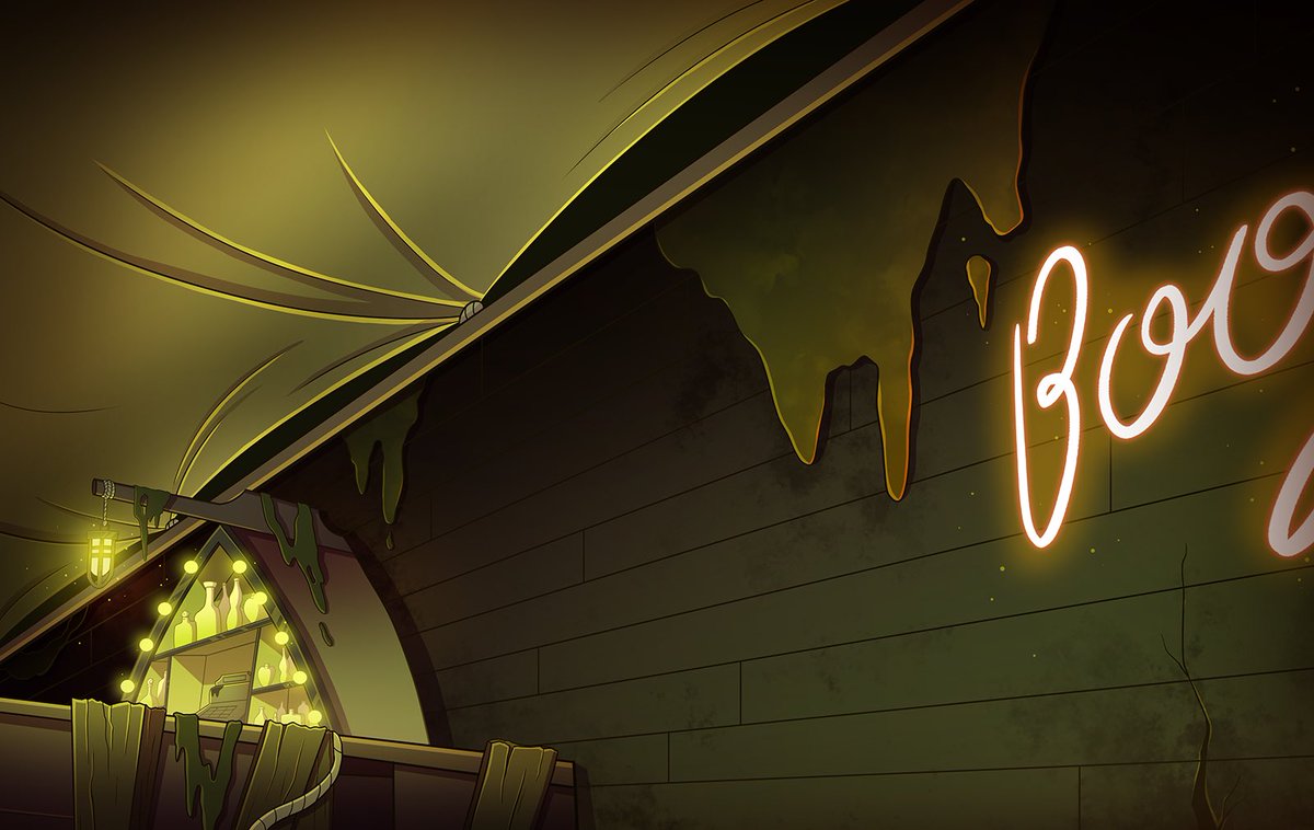 Another couple of backgrounds I did from the latest #HelluvaBoss
 episode!! 💚

#backgroundartist #backgrounddesign #art