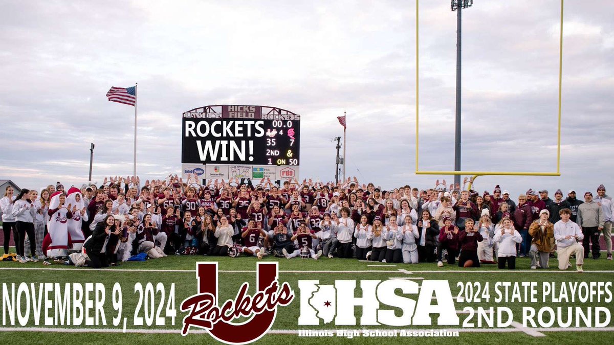 Dan3isenmenger's tweet photo. Big win!! Proud of the boys for coming up with the “upset” win! Excited and grateful to get to keep playing! Nashville at home next week. @UnityFootball @UnityRockets @IlliniPrairie @ngpreps @mdaniels_NG @EDGYTIM https://t.co/jAEhrsXlBE