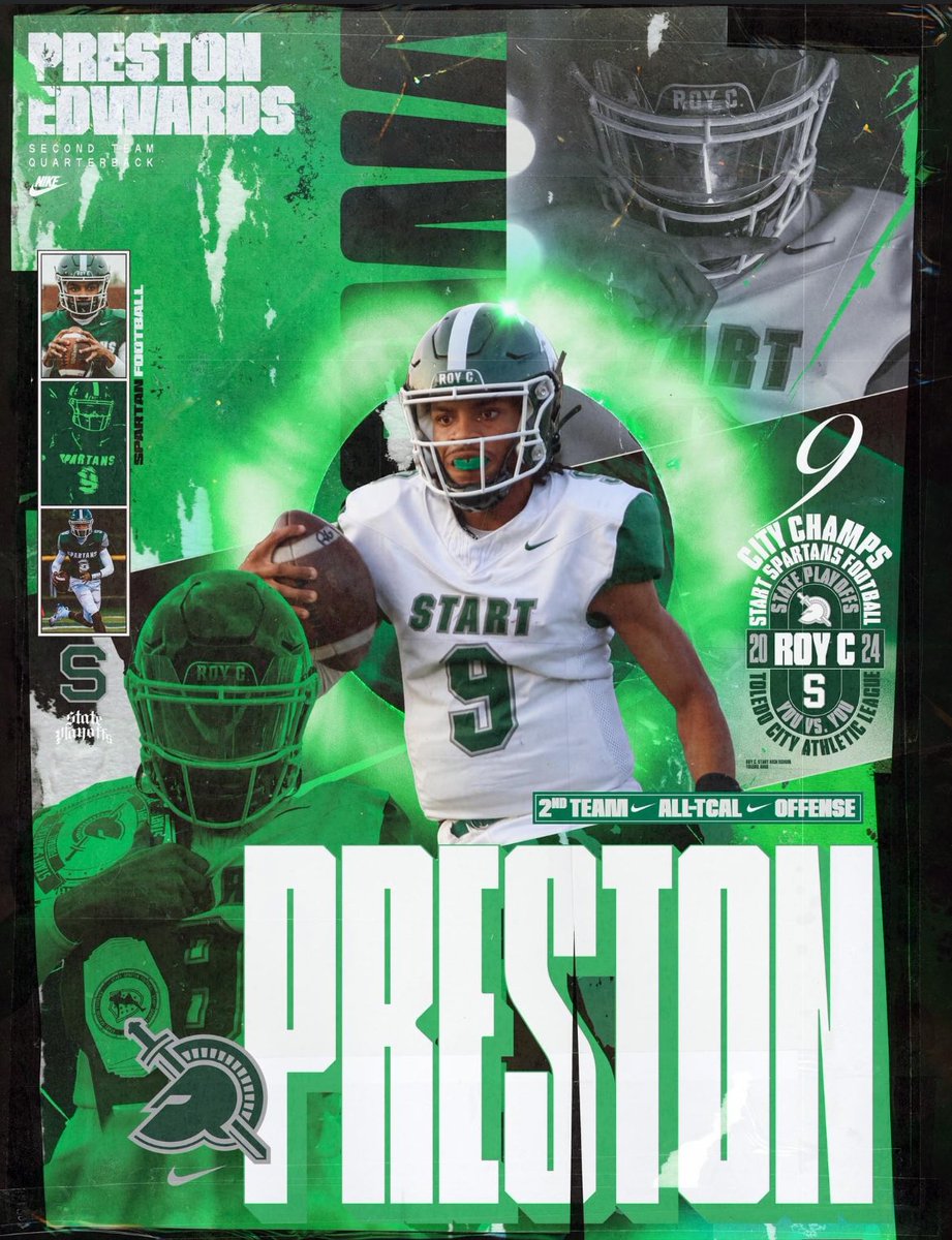Preston41349054's tweet photo. Blessed to make second team All city🙏🏿💚 https://t.co/WAIhVzw049