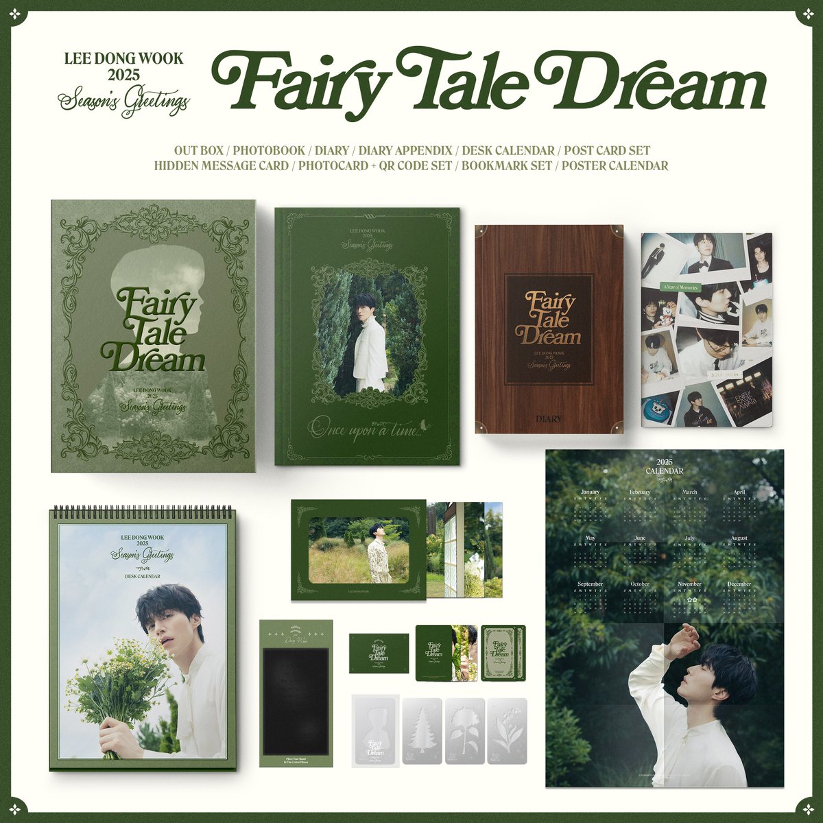 [#NOTICE]
이동욱 2025 시즌 그리팅 ‘𝑭𝒂𝒊𝒓𝒚 𝑻𝒂𝒍𝒆 𝑫𝒓𝒆𝒂𝒎’
온라인 판매 오픈 안내

📅 예약 판매 일정
24.11.11(MON) 11AM (KST)
~ 재고 소진 시 종료

📍 판매 사이트
- 스타쉽 스퀘어 
국내 (KR) : bit.ly/3CnAyR3
해외 (Global) : bit.ly/3AAU9MW