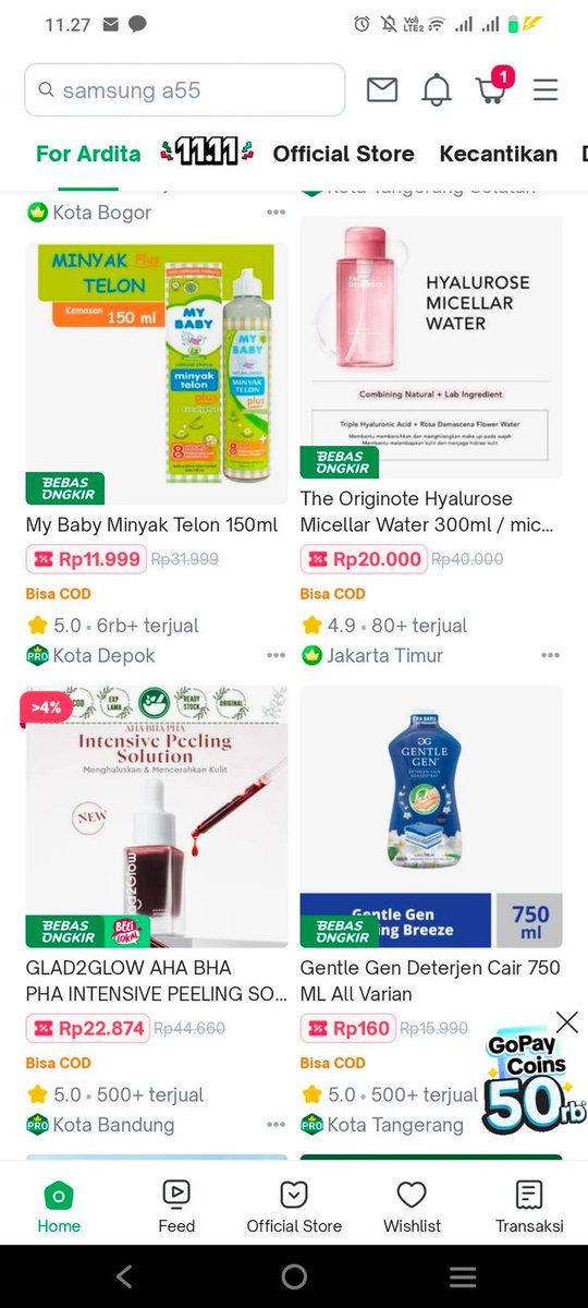 Promo Guncangan 11.11 di Tokopedia murah banget, dan bebas ongkir 
#PromoGuncangTokopedia