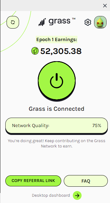 Tôi đã sai lầm khi mùa 0 nhận #Grass và bán ở giá 0.85$
Hãy tiếp tục mùa 1 để thực sự thay đổi vị thế
Mở máy làm việc cũng có #Grass ok mà đâu mất đâu
app.getgrass.io/register?refer…