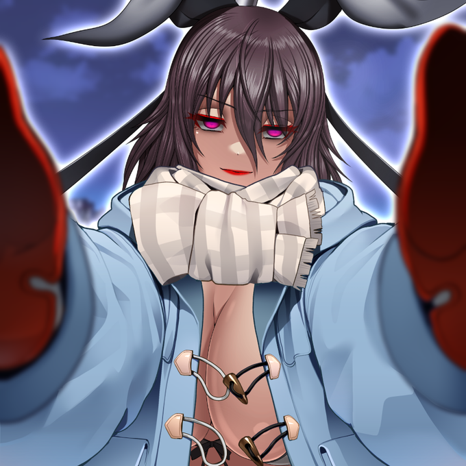 ダッフルコートを着た人妻対魔忍に捕まってしまった‼その御夫人の目は正気ではなかった…😮 