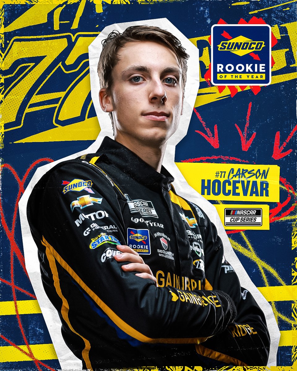 He’s the real deal, and he’s just getting started. 

Congratulations to <a href="/CarsonHocevar/">Carson Hocevar</a>, the 2024 #SunocoRookie of the Year in the NASCAR Cup Series!