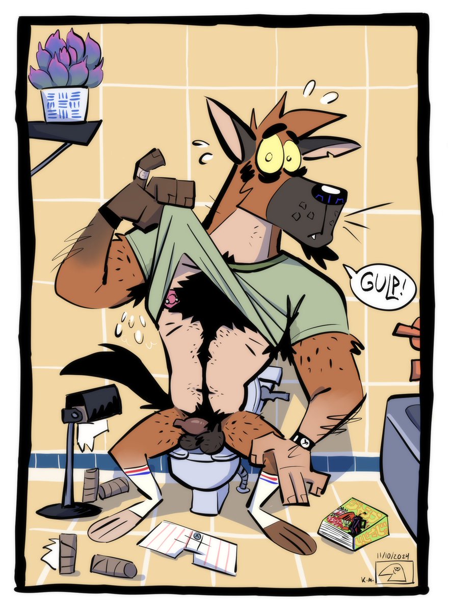 Rick exposed to the world by his roommates once more! They're really not letting him live down his peeping-pud pounding-habits. He's not at his best or most decent here of all places but he takes their prank in stride. &amp; later, he'll probly get worked-up thinking about it too!