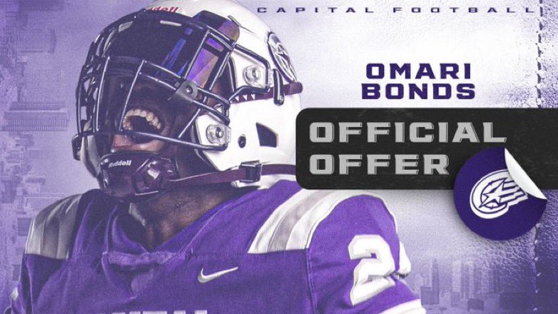 Omari Bonds (@obonds5) on Twitter photo After great conversations with <a href="/Coachcalexander/">Charles Alexander</a> im blessed to receive an offer from <a href="/CapitalU_FB/">Capital University Football</a> #AGTG After great conversations with <a href="/Coachcalexander/">Charles Alexander</a> im blessed to receive an offer from <a href="/CapitalU_FB/">Capital University Football</a> #AGTG
