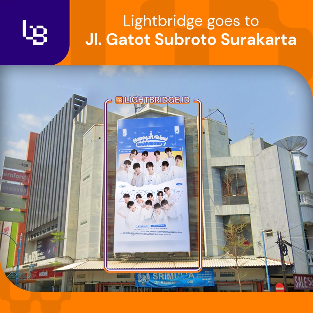 Lightbridge_id's tweet photo. Berdiri megah di perempatan besar membuat titik ini spesial.
Dikelilingi pertokoan membuat kalian tidak perlu meragukan traffic pd titik ini guys.
Titik ini berada di Jl. Gatot Subroto Surakarta.
Langsung aja kepoin titik ini di https://t.co/TTOtqyHvtL
#lightbridge #promo #solo https://t.co/4cywHL4GRB