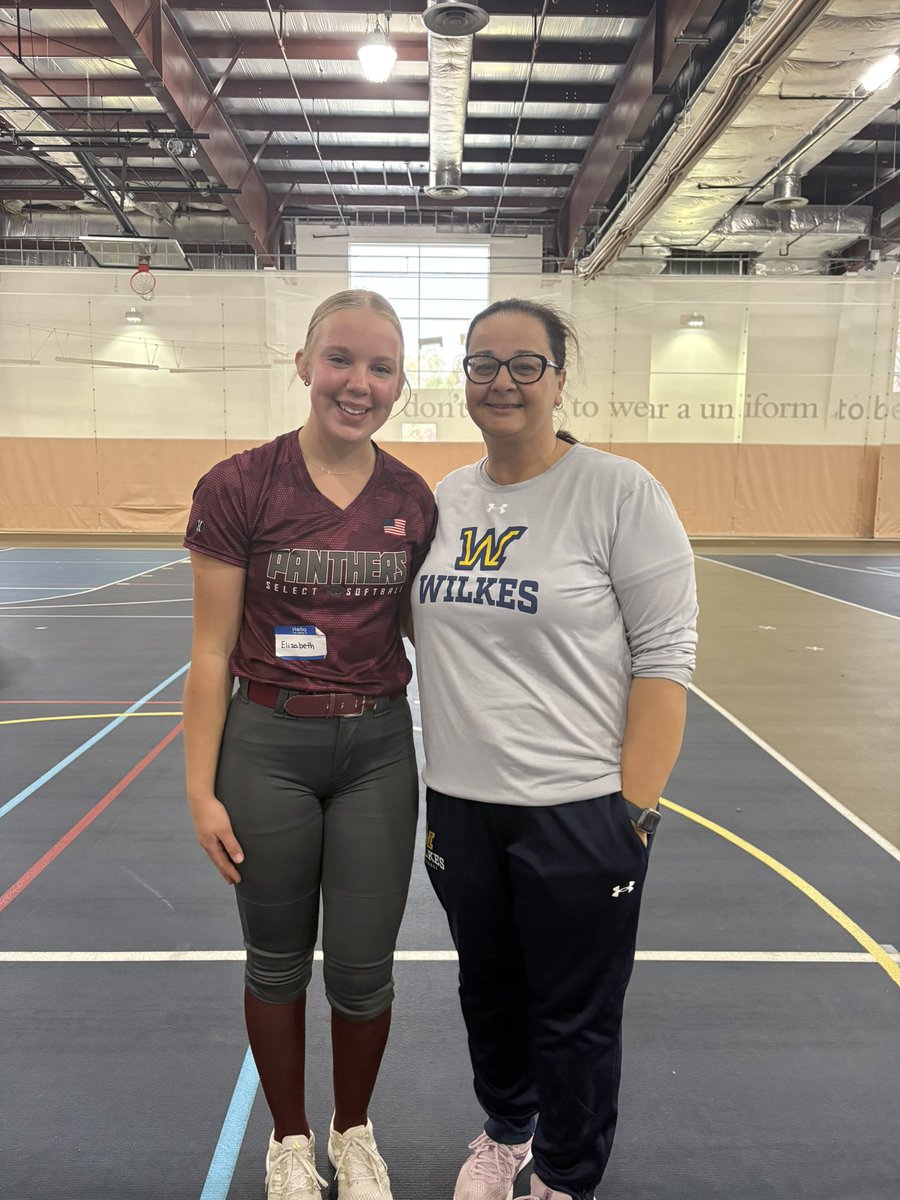 ElizabethF1553's tweet photo. Thank you to the Wilkes coaching staff and team for hosting an awesome camp today! I loved learning from everyone! @WilkesSoftball https://t.co/W4vK3e4cgv