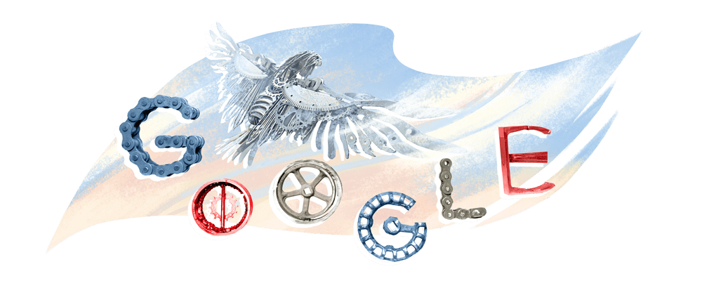 In celebration of Veterans Day, today’s #GoogleDoodle features a sculpture of an American Bald Eagle in flight called "Freedom Flight" crafted by guest artist and Navy Veteran Steve Kost.

Thank you to all veterans for your service and sacrifice → goo.gle/4hDSnv3