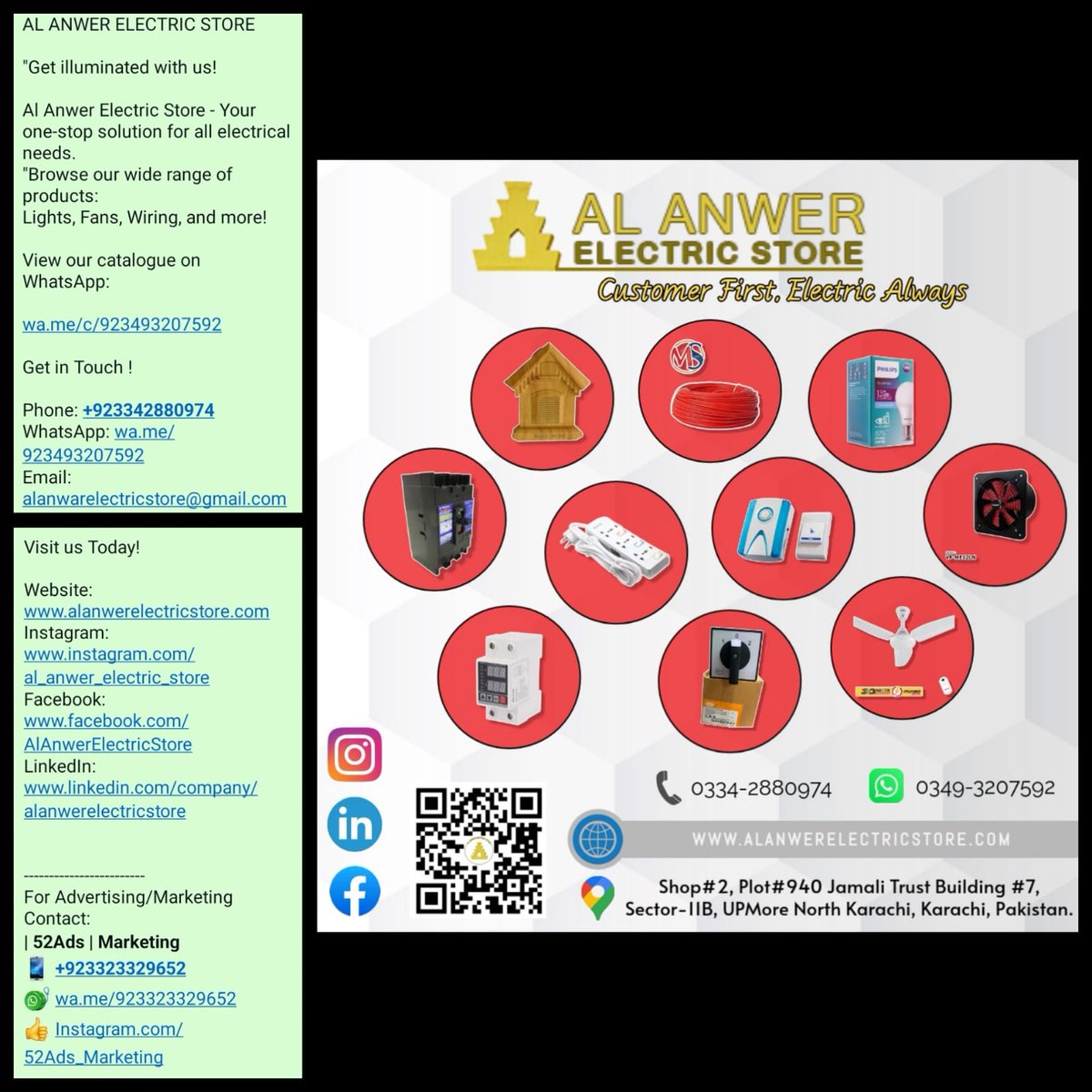 52Ads_Marketing's tweet photo. #electricstore #electricaltraining #electricalhacks #electricalstorm #electricallines #electricidad #electricianlife #electricianskit #electricalwiring #electricianinthemaking #electrical #electricaltower #electricalcircuits #electricalsky #electricalengineer #electronicsolution https://t.co/GqE12ewN34