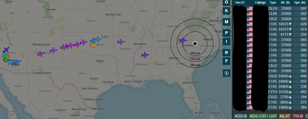 Just over 3 hours after the race ended and no less than 20 Nascar industry related aircraft are headed home to NC with 17 of them being 45-50 seat jets or larger.