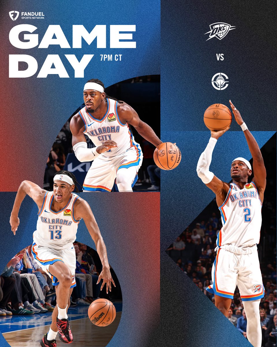 Back to work in OKC 🫡

🎟️ bit.ly/3ACsfjO
📺 FanDuel Sports Network
📻 <a href="/sportsanimal/">The Sports Animal</a>