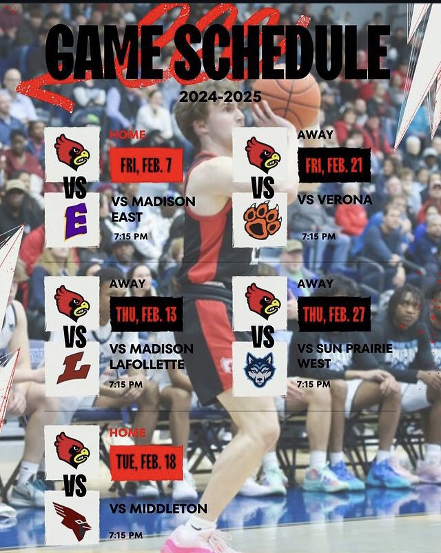 2024-2025 Schedule is out! 
Let’s Go!! 🏀🏀