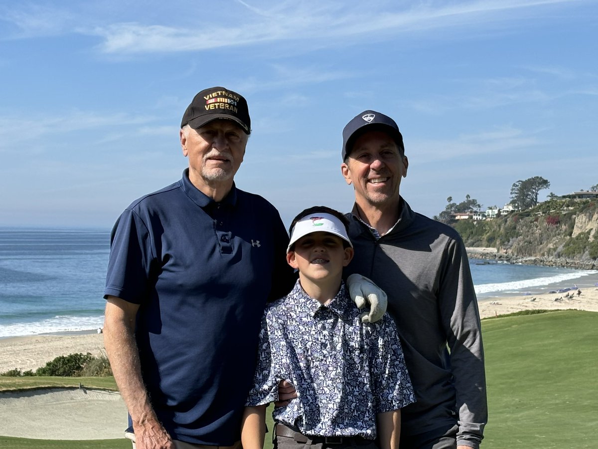 3 generations at Monarch Beach Golf Course. It was a special day.