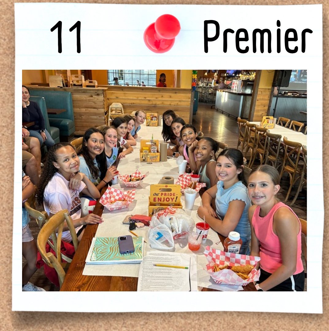 11 Premier had their first team bonding at Big’z.  They are ready for a great season of volleyball 🏐 ❤️💪