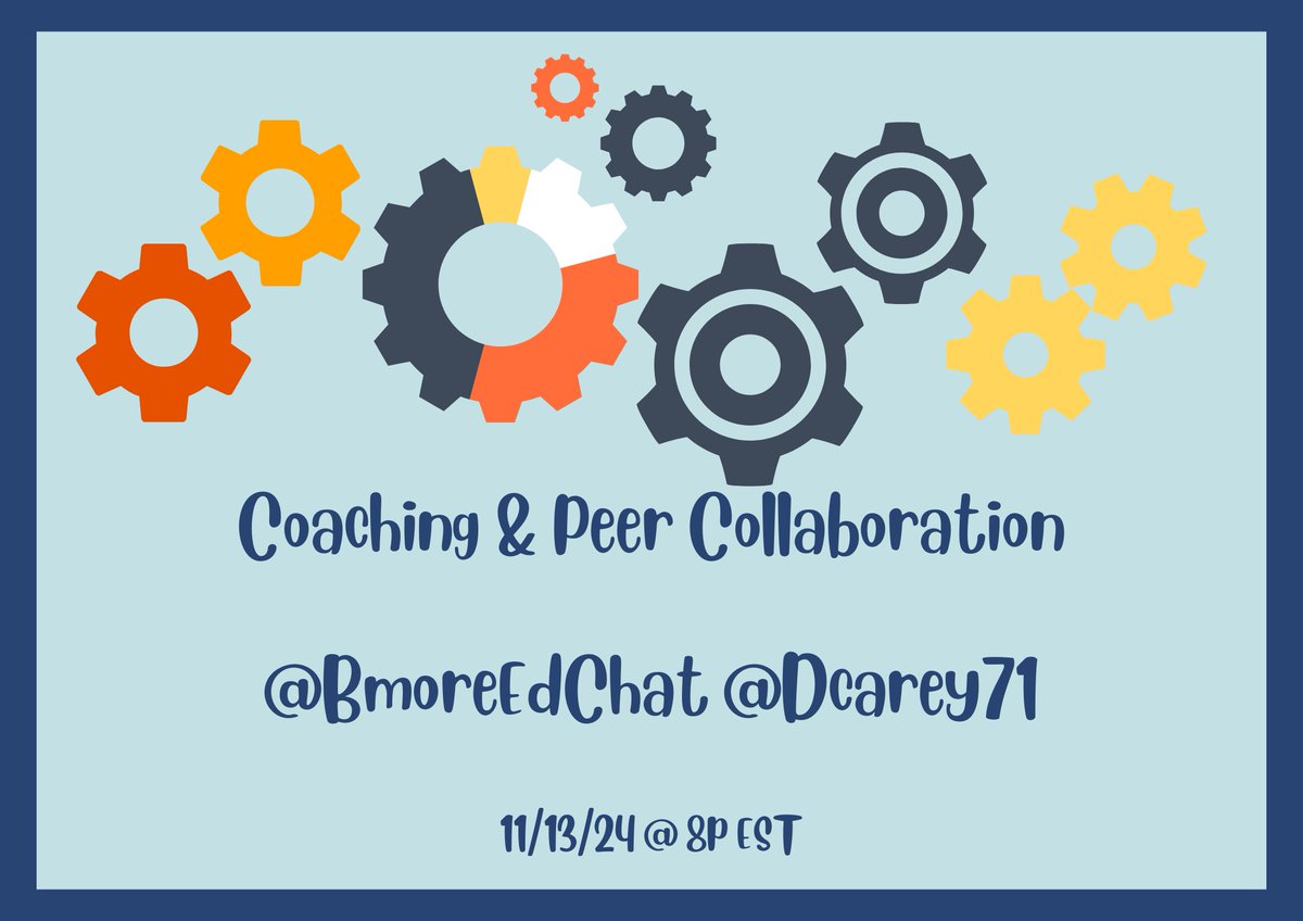 Tomorrow is the day! #BmoreEdChat w/ <a href="/dcarey71/">David Carey</a> returns to talk about Coaching &amp; Peer Collaboration! See you at 8p EST <a href="/R_CILR/">Rebecca 🌷</a> <a href="/ToddShriver/">Todd Shriver</a> <a href="/techknowmath/">Susan Carriker</a> <a href="/E_Law88/">Ebony Lawrence, M.Ed.</a> <a href="/GSchultek/">Gretchen Bridgers</a> <a href="/tjonesum/">TT</a> @RealizedCurrSol <a href="/misteropera23/">Leroy A. Smith, M.Ed.</a> <a href="/eberteducation/">Matthew Ebert</a> <a href="/bojo_mr/">Eric Bojo</a> @MattGresick <a href="/DrRudyRuiz/">Dr. Rudy Ruiz</a> <a href="/EdifyTeachers/">Edifying Teachers</a>