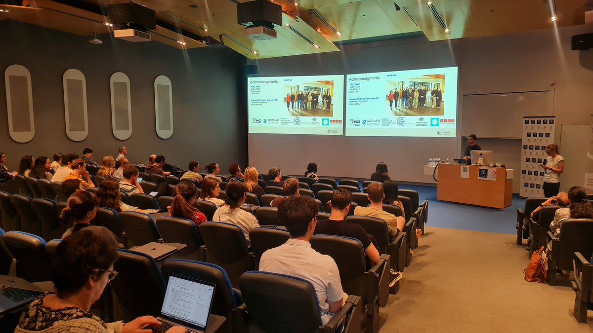 ARC CCeMMP (@ccemmp) on Twitter photo PM Session has commenced with Dr. Felix Bennetts <a href="/MIPS_Australia/">Monash Institute of Pharmaceutical Sciences</a> with his presentation on "Decoding the P2X1 receptor structural insights and drug development" 👏
<a href="/Bio21Institute/">Bio21 Institute</a> <a href="/WEHI_research/">WEHI (Walter and Eliza Hall Institute)</a> <a href="/MolHorizons/">Molecular Horizons @ UOW</a> <a href="/arc_gov_au/">Australian Research Council</a> PM Session has commenced with Dr. Felix Bennetts <a href="/MIPS_Australia/">Monash Institute of Pharmaceutical Sciences</a> with his presentation on "Decoding the P2X1 receptor structural insights and drug development" 👏
<a href="/Bio21Institute/">Bio21 Institute</a> <a href="/WEHI_research/">WEHI (Walter and Eliza Hall Institute)</a> <a href="/MolHorizons/">Molecular Horizons @ UOW</a> <a href="/arc_gov_au/">Australian Research Council</a>