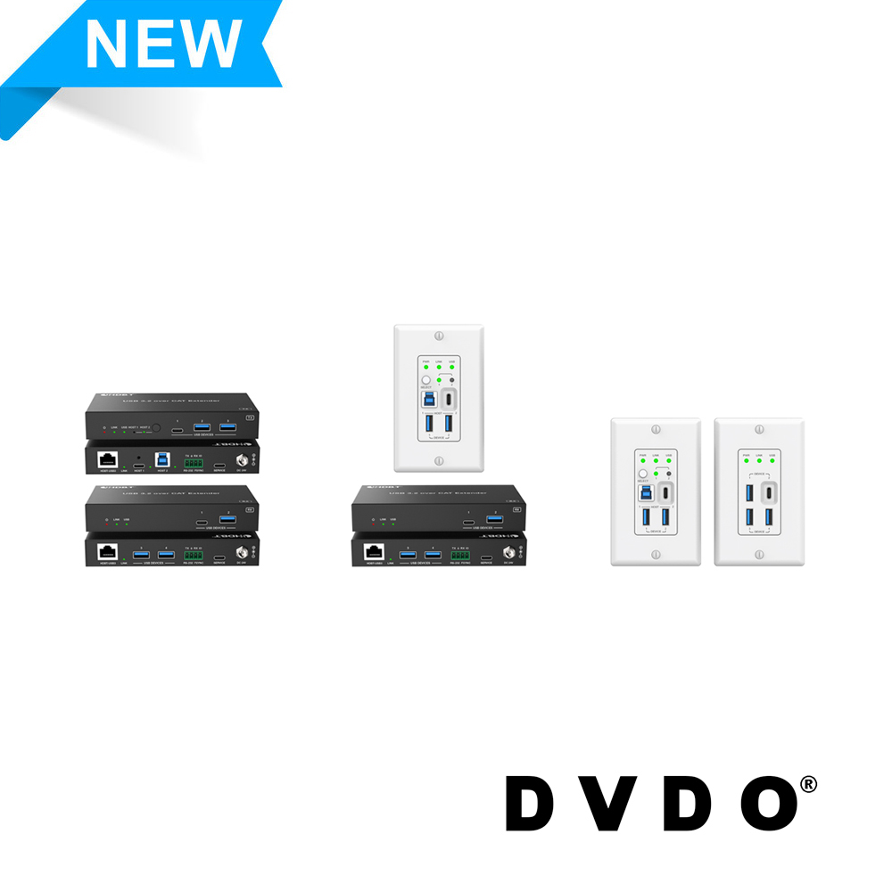 Announcing a new range of three USB-C / USB 100m extenders over HDBaseT!
- Box Tx to Box Rx: bit.ly/4hEvnMD
- Wall plate Tx to Box Rx: bit.ly/3AA7YeB
- Wall plate Tx to Wall plate Rx: bit.ly/4erXr35
#USBextender #USBC #USB #AVTweeps #DVDO #ProAV