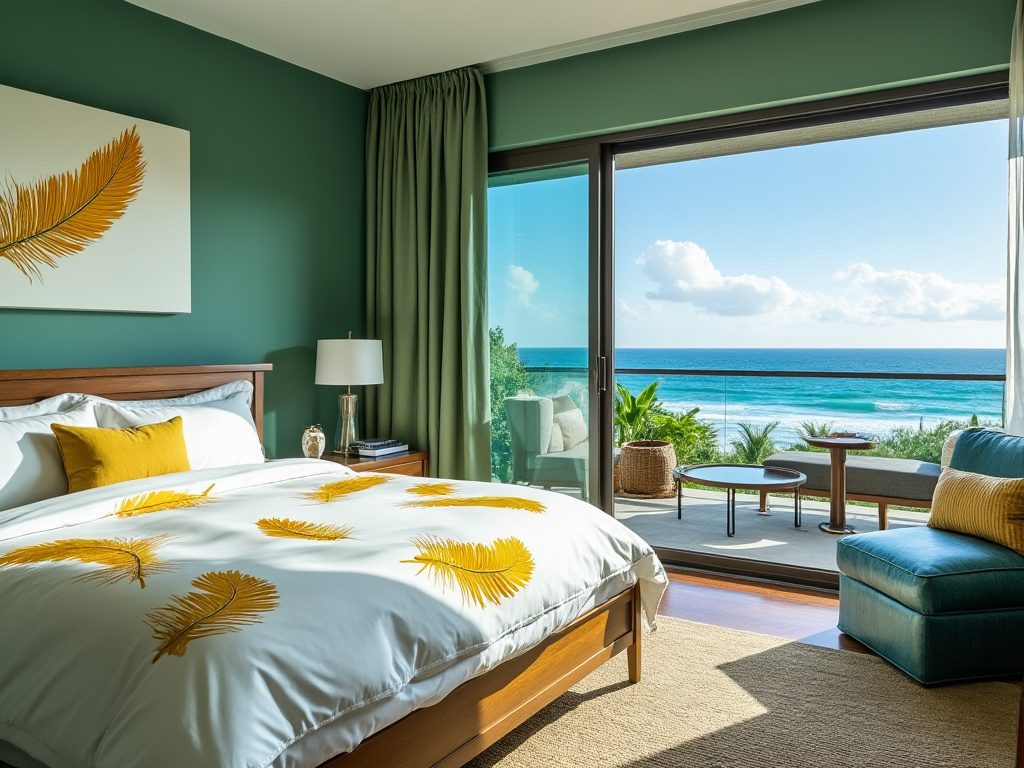 MarblesPictures's tweet photo. Bedroom view! #aiart #aiview #view #scenery #ocean #bedroom #bed #feathers #airoom https://t.co/akq17QJ5Bh