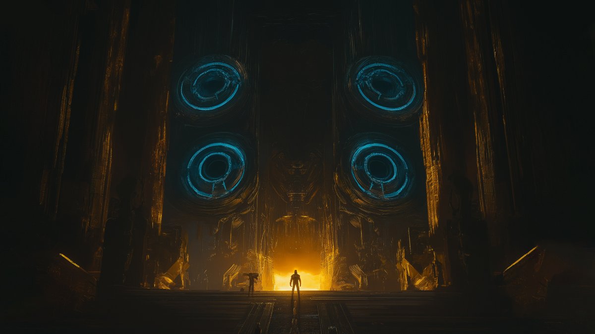 polyjimbo's tweet photo. I attempted to create an atmospheric hall with a staircase, infusing the setting with a dark ambiance and lights. The main character is on a quest to find a key that will open a portal...

#artist #concept #art #3D #polyjimbo #digitalart #cgi #visualart #cinematic https://t.co/Ypxi4DhFIf