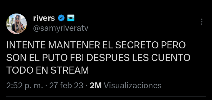 InfoRiversgg's tweet photo. Rivers cada vez que intenta ocultar un secreto sobre su participación en un programa/evento pero los 🐤 lo saben MUCHÍSIMO antes del anuncio oficial: https://t.co/VW6UppIefN