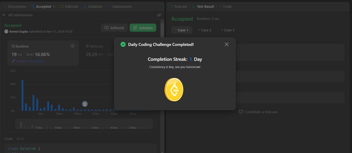 AnmolGupta90217's tweet photo. day 18 of #100dayoflearning
✅Completed today’s problem of the day!
✅ Solved bug of multiuser connection in chat application https://t.co/StD5vXNlLx