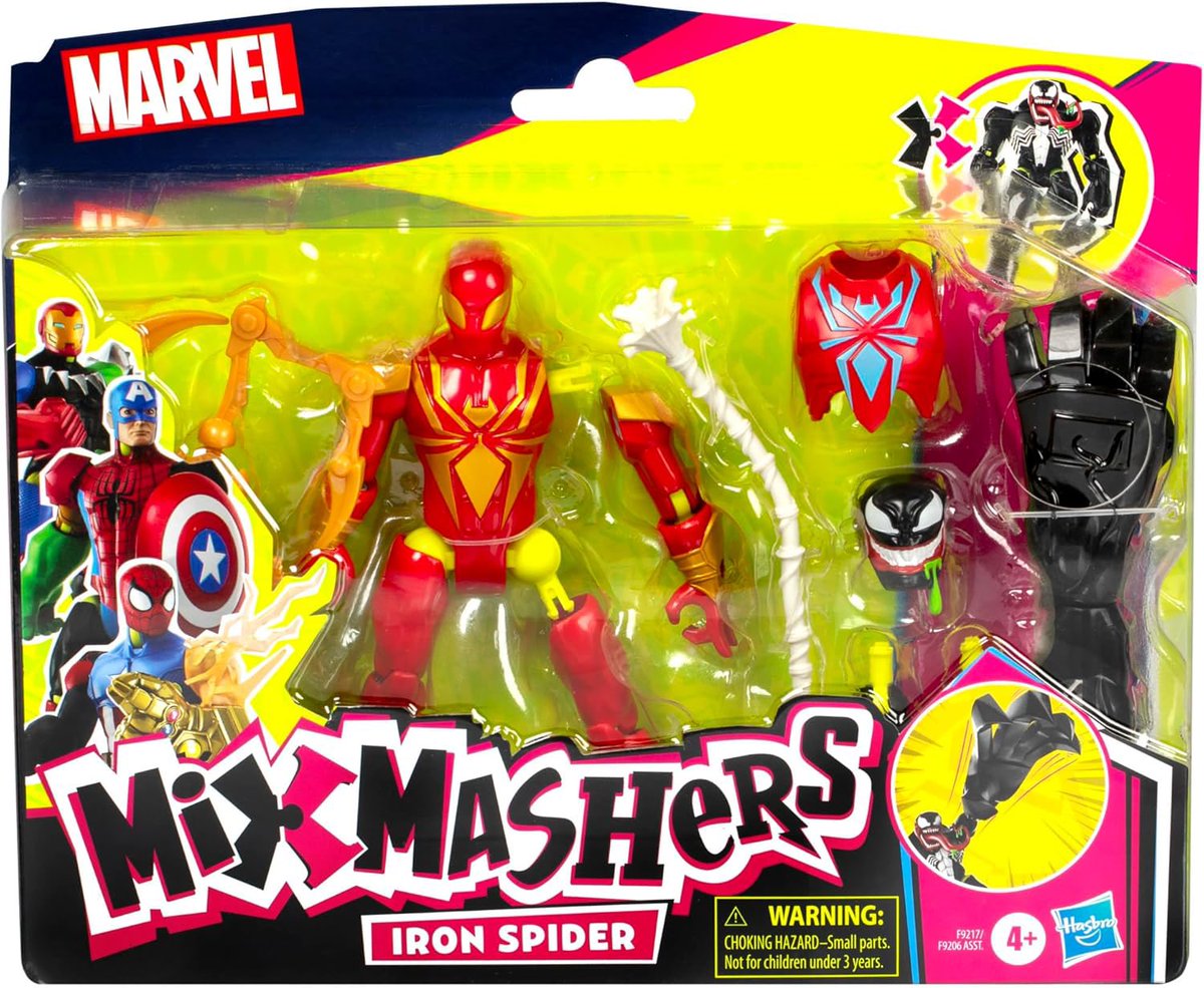 JediJaybird's tweet photo. If you’re into Hero Mashers, Hasbro’s new MixMashers line of Marvel figures are on Amazon >>> https://t.co/Xq4OIj1Med #hasbro #heromashers #mixmashers #amazon #affiliate https://t.co/QFwVMgzwoK