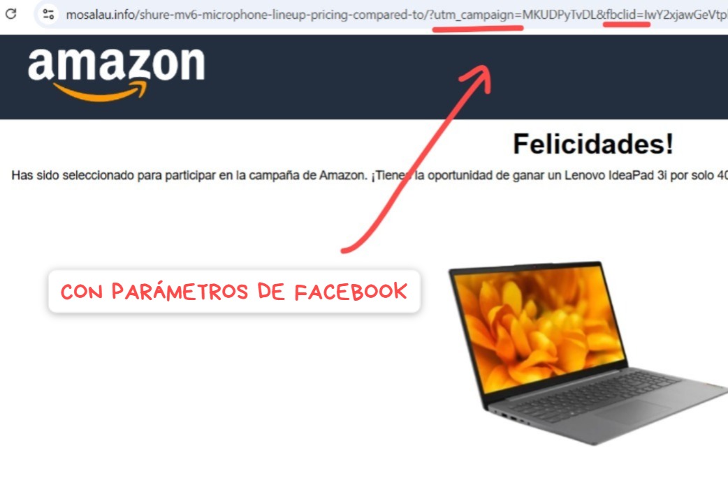 ivancastl's tweet photo. Las campañas de phishing a través de Facebook solo funcionan con los parámetros de publicidad utm_campaign y fbclid dentro del enlace. Esto hace imposible escanear o encontrar hashes, una técnica astuta utilizada por los ciberdelincuentes. 
#phishing #ciberseguridad https://t.co/kMyf0dUAmn