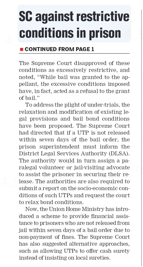 Obtaining bail has not helped nearly 25000 under-trial prisoners, who continue to languish in Indian prisons due to their inability to furnish bail bonds.  It  proves the Law Commission report that "powerful and rich obtain bail promptly with ease, whereas poor languish in jail."