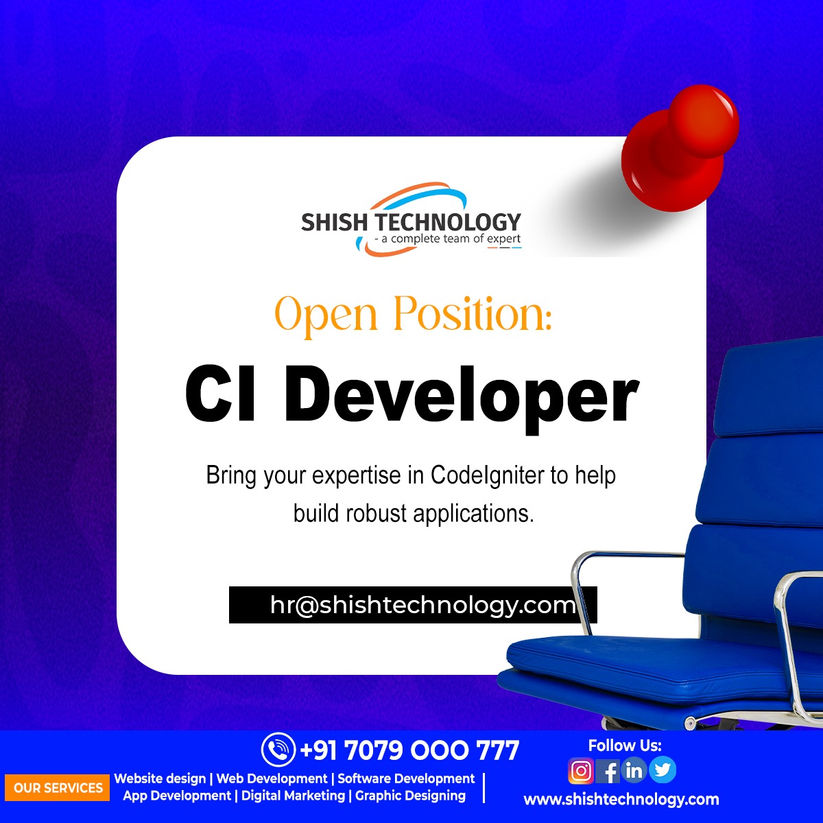 ShishTechnology's tweet image. 🚀 We're hiring! Join our team as a CI Developer and help drive innovation at Shish Technology! If you're passionate about Continuous Integration, automation, and delivering seamless software solutions, we'd love to hear from you! 🌐
#Hiring #CIDeveloper #DevOpsJobs #TechCareers
