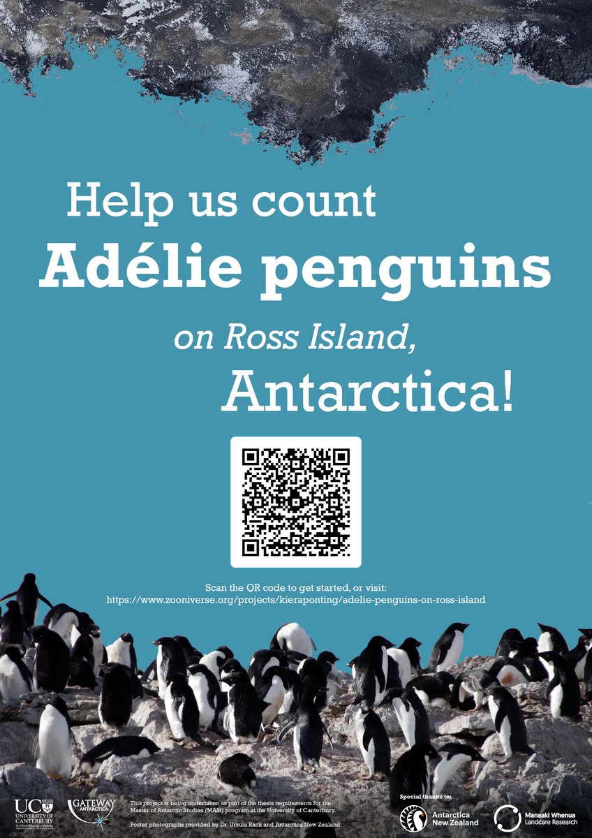🐧✨ Join our Zooniverse project and help us count Adélie penguins! 🐧 Pls share with your network!
zooniverse.org/projects/kiera…

#AcademicChatter #penguins