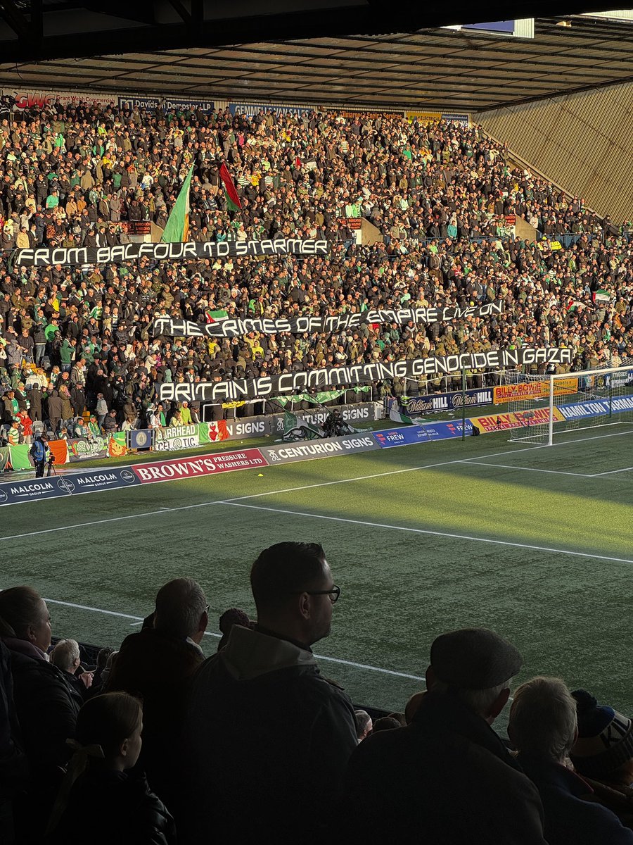 kennardmatt's tweet photo. ‘Britain is committing genocide in Gaza’

Celtic football fans tell a truth the entire UK mainstream media has refused to report for 13 months.

The upside-down world. https://t.co/wjv2ULa6PI
