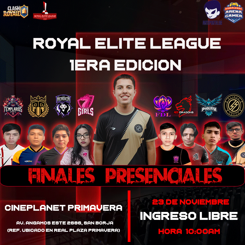 #CR | REL PERU 🇵🇪 |  PRESENCIALES 2024 ✨

Estamos solo a 2 semanas de iniciar el único evento de CR del año en Lima - Perú 🇵🇪 y los invitamos a todos con horario actualizado🔥

🏛️ Cineplanet Primavera  |🔰San Borja  - Lima
⏰ 10:00am 🇵🇪
🎟️Ingreso gratis