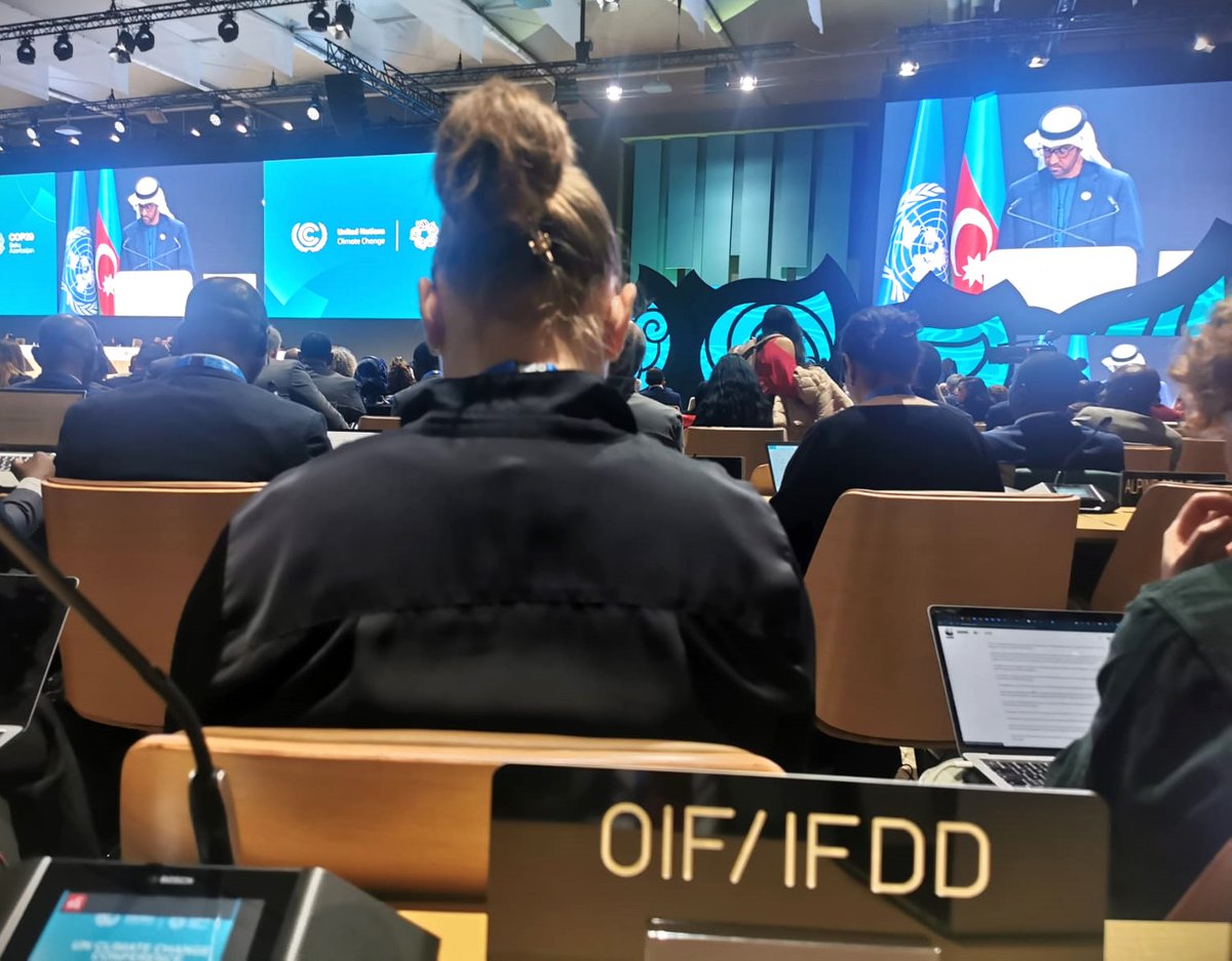 L'OIF participe à l'ouverture ce lundi 11 novembre de la CdP-COP29  climat, à Baku, Azerbaïdjan.  Elle apporte son expertise aux États et gouvernements francophones dans ce processus  pour mettre en lumière plus de 70 initiatives.
#OIF #ifdd #COP29Azerbaijan