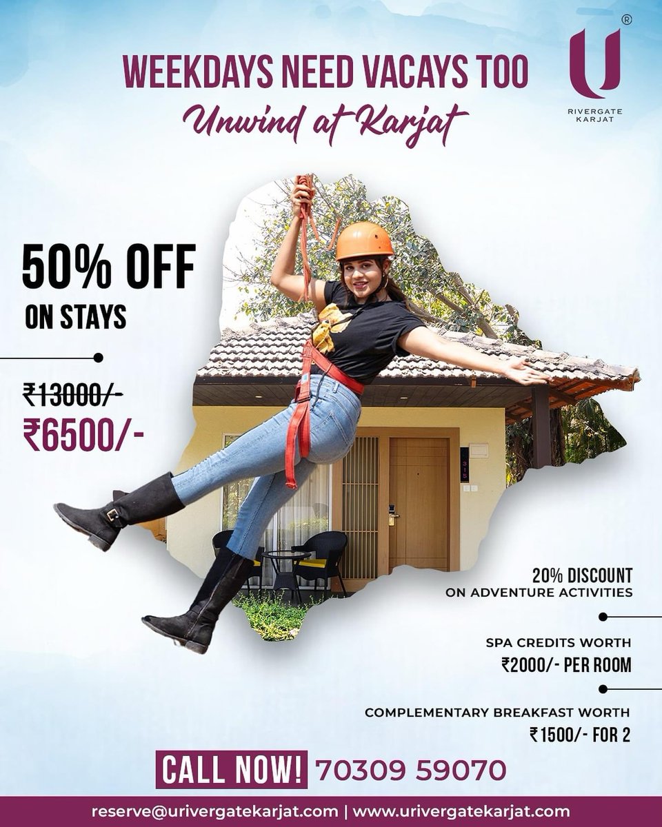 dharkar_sameer's tweet photo. #weekdaysbreak !!! #TravelTuesday #TravelSmart #travel #hotel #resorts #karjat #maharastratourism @maha_tourism @TAAI1951 @mumbaitraveller @TravelWebsiteC9 @TravelMH1 @MhTravelPho https://t.co/yJbjLJASzw